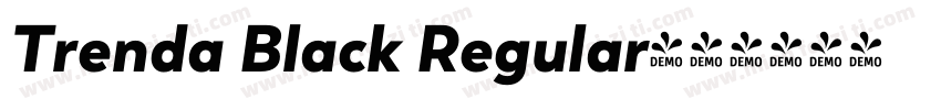 Trenda Black Regular字体转换